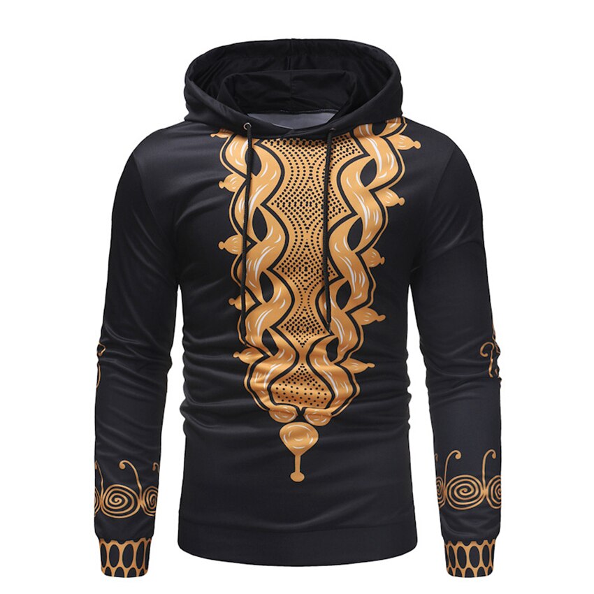 nouvelles robes africaines pour hommes imprimer riche Bazin longue sweat à capuche et manches longues hommes afrique hauts à la M-3XL Dashiki vêtements