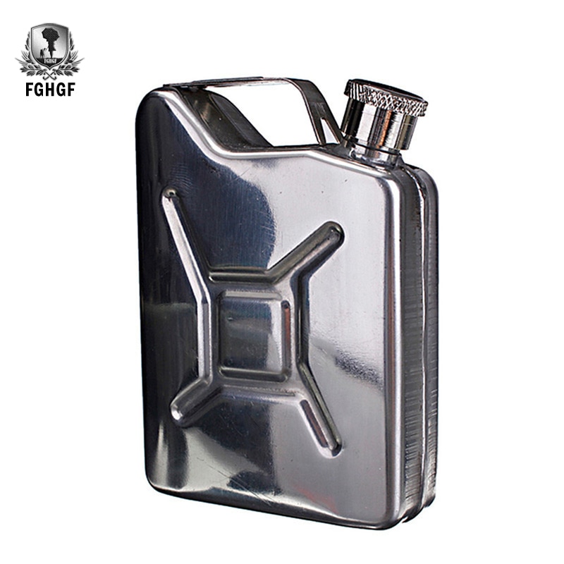 5oz Oil Can Liquor Whisky Flagon Portable Stainless Steel 304 Alcohol Can Hip Flask Alkohol Beer Whiskey Bottle