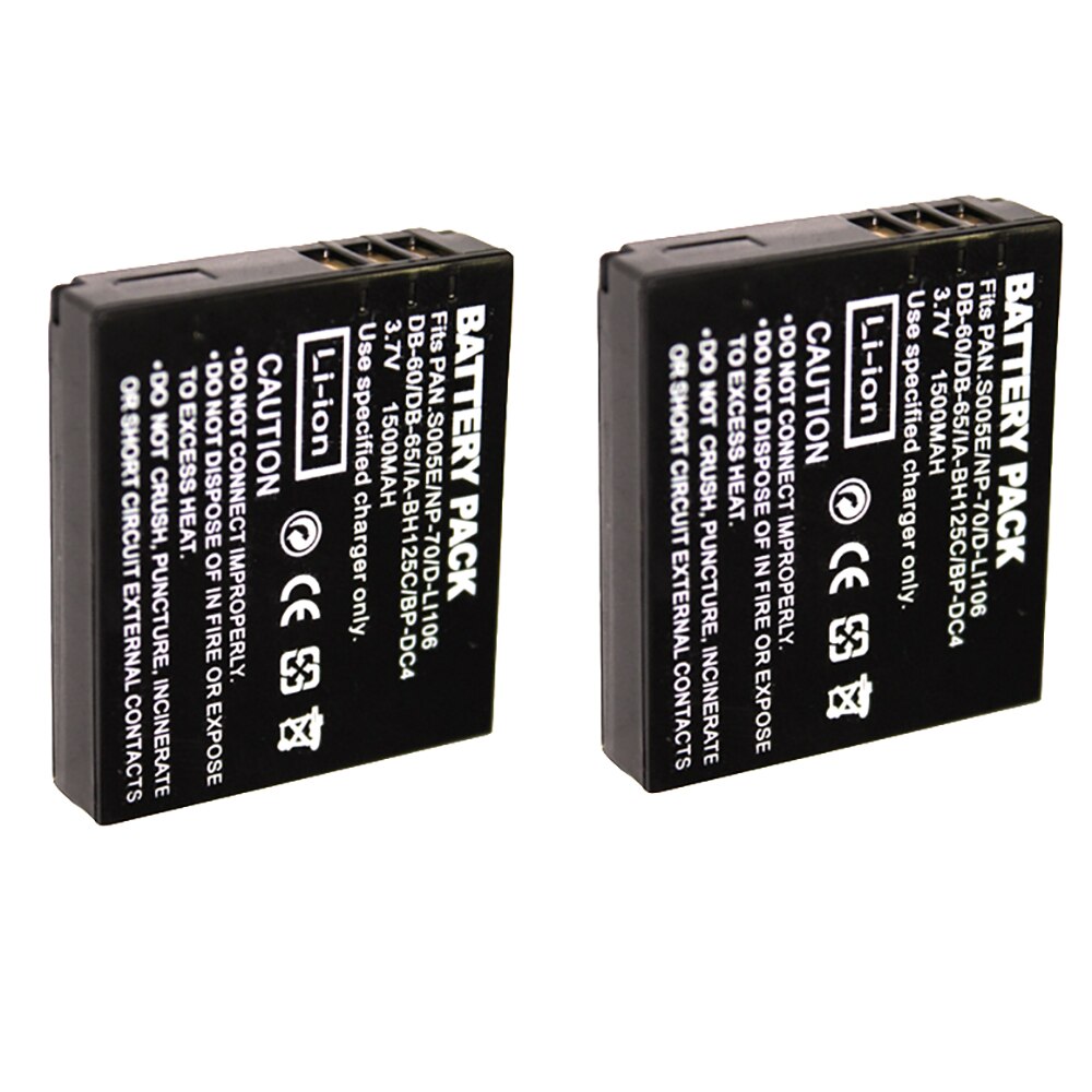 1Pcs 1500mAh CGA-S005E CGA S005E CGAS005E Battery For Panasonic DMW-BCC12 DMC-FX8 FX9 FX10 FX12 FX50 FX150 LX1 Camera