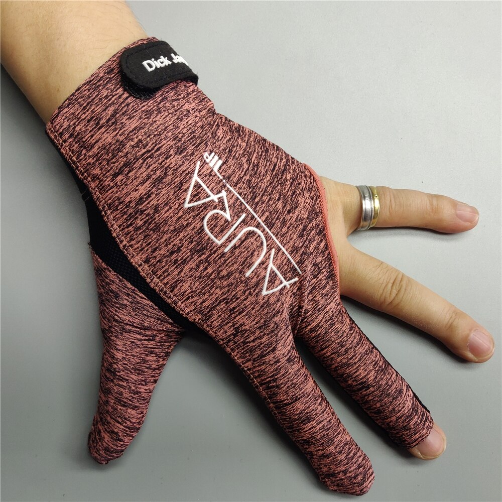 Billiard Glove Left Right Hand Medium Dick Jaspers Billking Korea Carom 3 Fingers Pool Glove Billiard Accessories: DJ Left Hand (Brown)