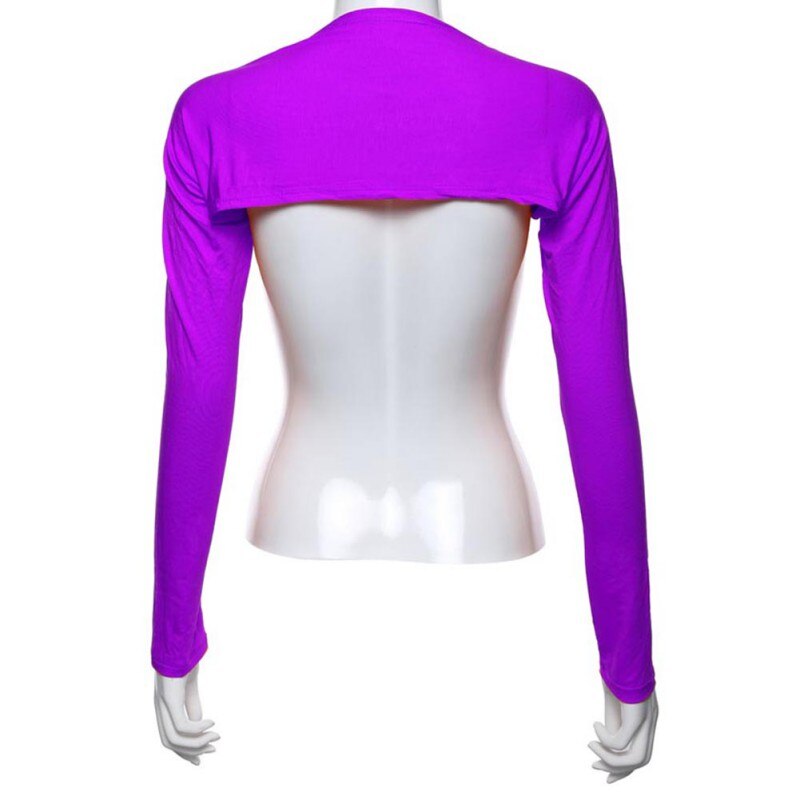 Stijlvolle Vrouwen Hijab Moslim Een Stuk Mouwen Arm Cover Bolero Bolero Hayaa 20 Kleuren Arm Warmers vrouwen tops: Paars