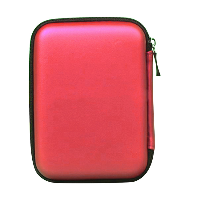 UTHAI T27 2.5" HDD Bag External USB Hard Drive Disk Storage Bag Carry Usb Cable Case Cover For PC Laptop Hard Disk Box: T27-red