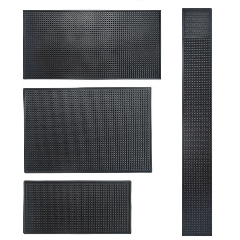 Rubber Bar Mat Bar Runner Glass Drip Tray Beer Drink Rail Bars Service Mat