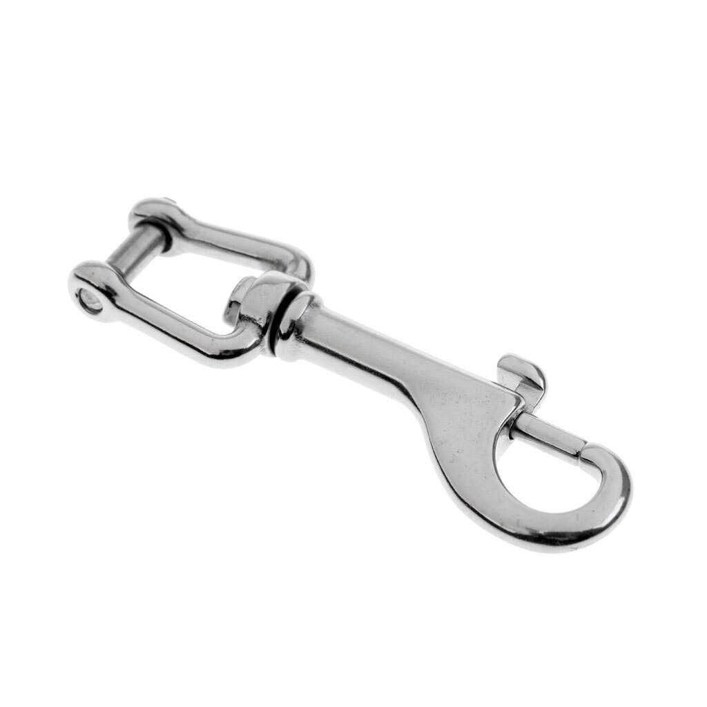 Hook Fastener Hook Clip Dog Clasps Carabiners Swivel Stainless Steel - 8.5x2.3cm