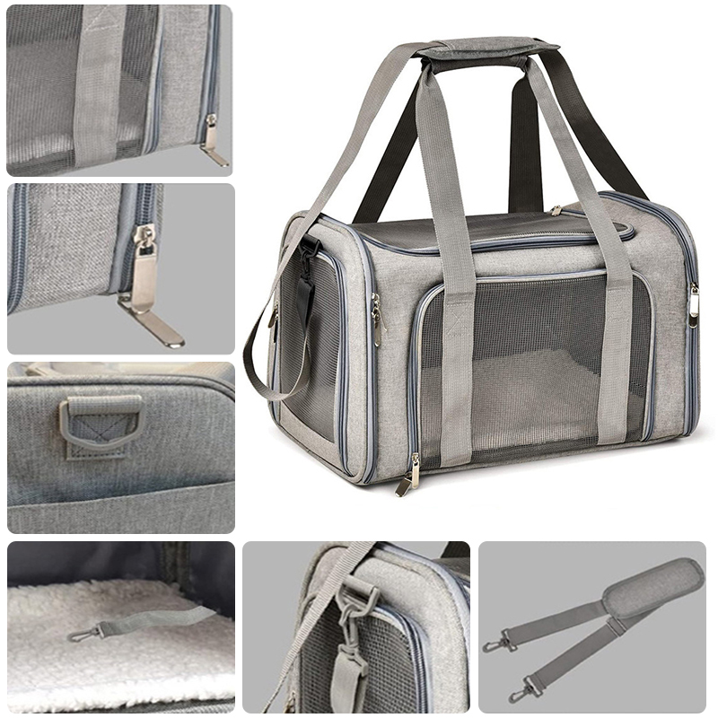 Hund Katze Tragetasche Haustier Welpen Reisetaschen Atmungsaktives Gittergewebe Kleiner Hund Katze Hunde draussen Zeltträger Ausgehende Haustiere Tasche Handtasche