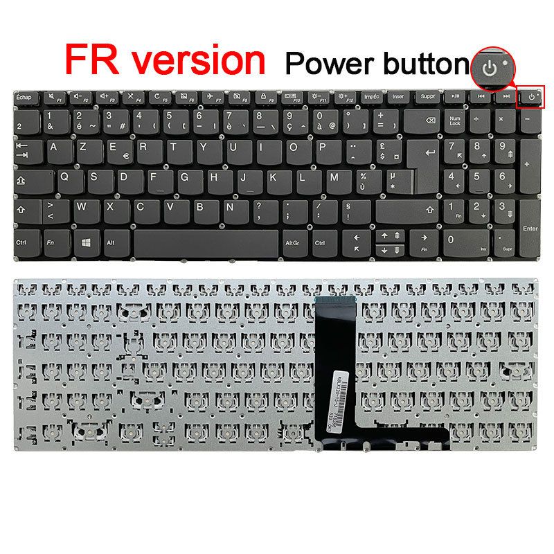 RU/SP/US clavier d'ordinateur portable pour Lenovo Ideapad 320S-15ABR V330-15ISK V330-15IKB 330S-15IKB 330S-15ARR 330S-15AST 300-15AST: RED