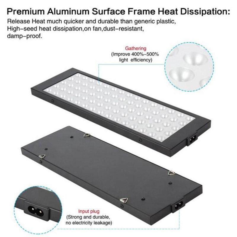 75 Led Plant Groeien Licht Kit Phyto Lamp Groeilicht Fito Lamp Bloem Full Spectrum Voor Indoor Groene Huis Hydro