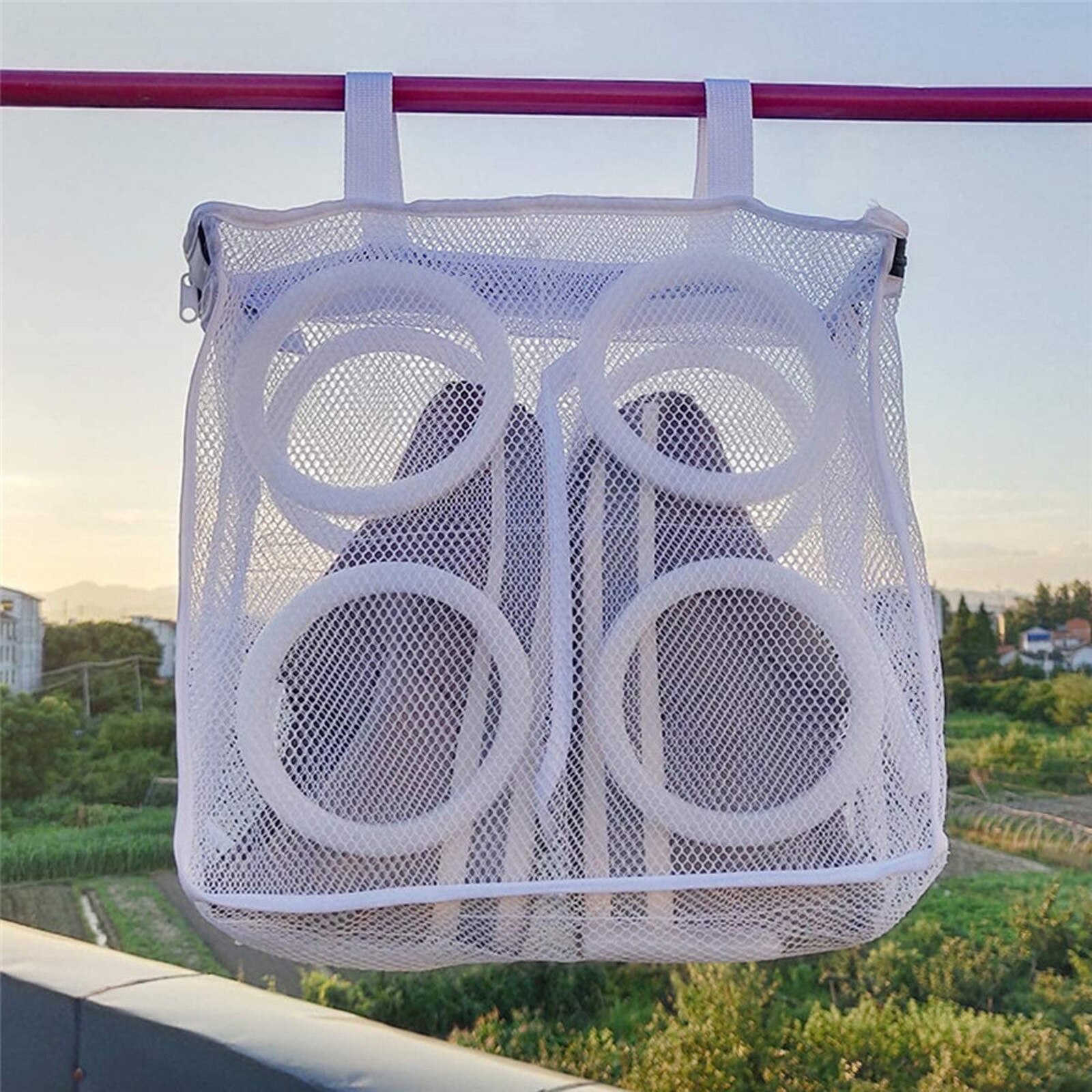 OTraki Waszakken groot voor wasmachine 50 x 60 cm, set van 2 met
