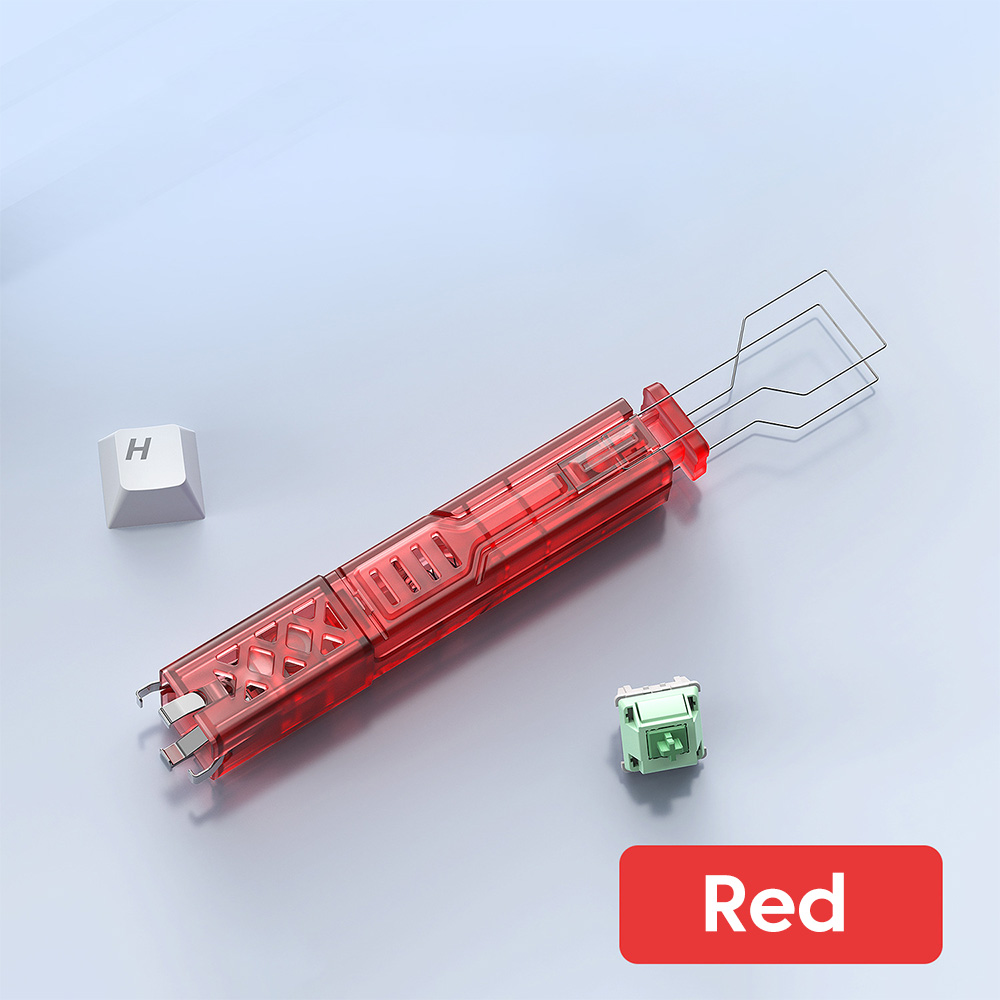 Ściągacz robić przełączników i keycapów 2 w 1, narzędzie robić czyszczenia przełączników klawiatury mechanicznej i klawiatury gamingowej.