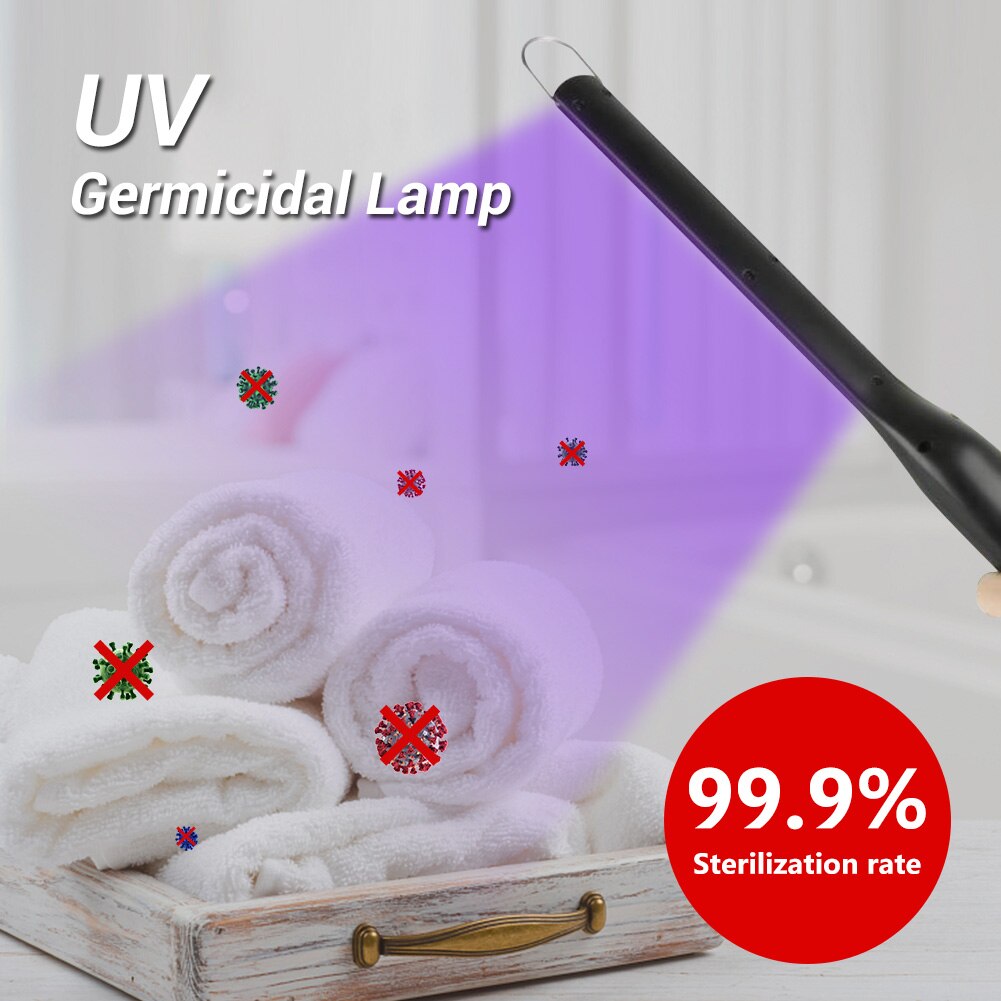 30 led uv sterilisator lamp draagbare oplaadbare staaf uvc desinfectie bacteriedodende lamp kiemdodende lamp sterilisator usb licht