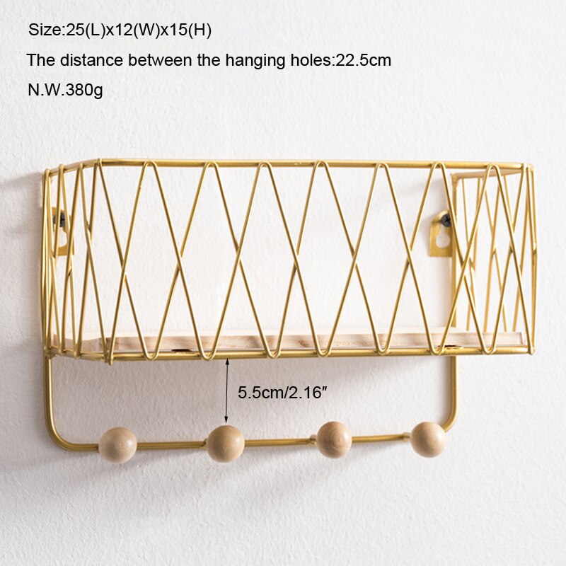 Key Holder Mail Rack Entryway Shelf Simple Nordic ... – Grandado