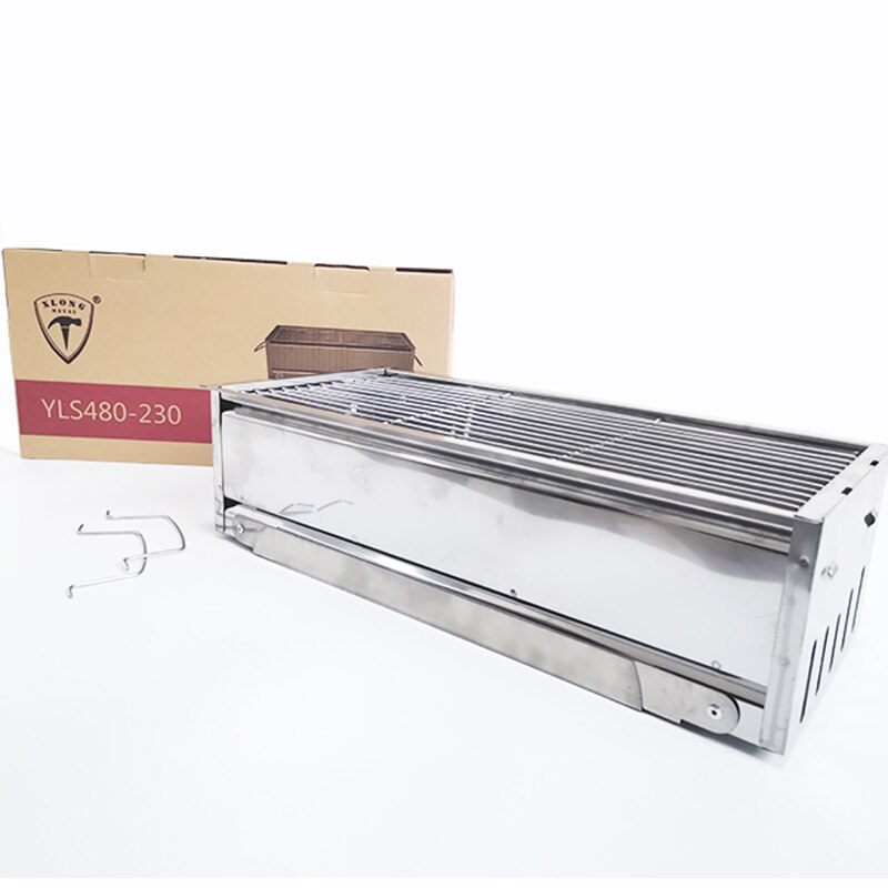 large camping stainless steel car bbq charcoal grill