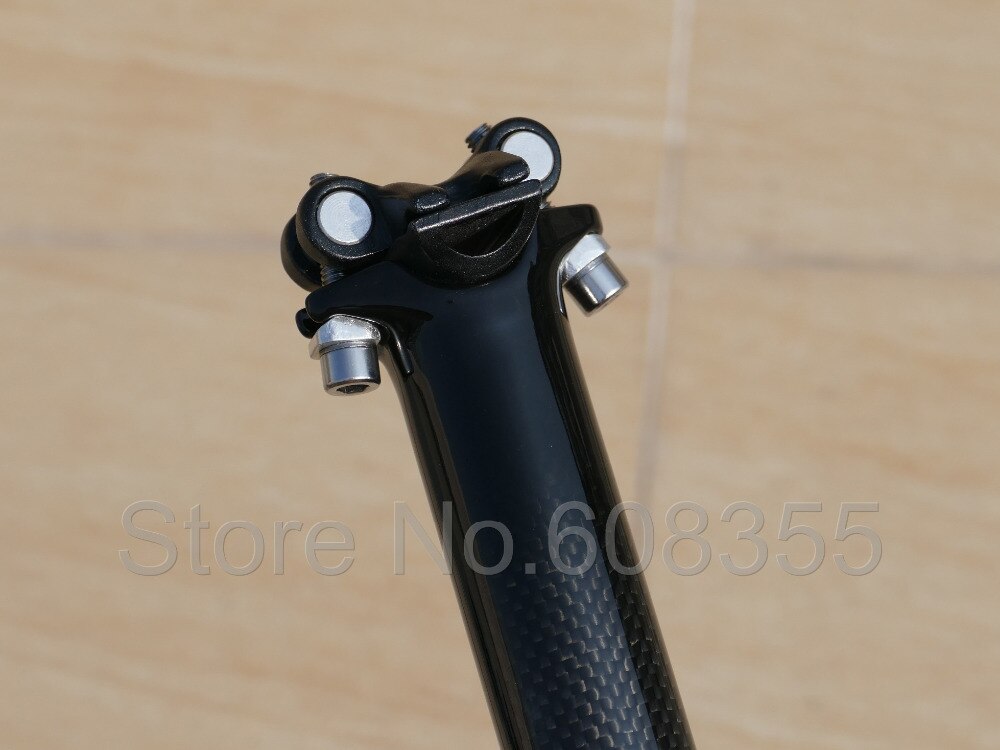 Carbon mountainbike zadelpen 31.6mm 27.2mm 350mm 400mm - 3k /  ud carbon mat glanzende zadelpen