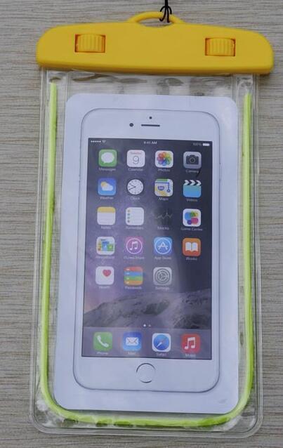 universell vanntett deksel til iphone 11 pro max 4s 5 5s se 6 6s 7 8 pluss x xs xr xs max deksel veskeveske vanntett coque: Gul