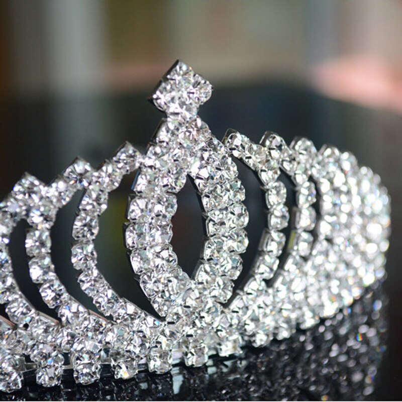 Känsliga strassprinsessor tjejer krona tiaror huvudbonader hårprydnader för barn barn  cc9459