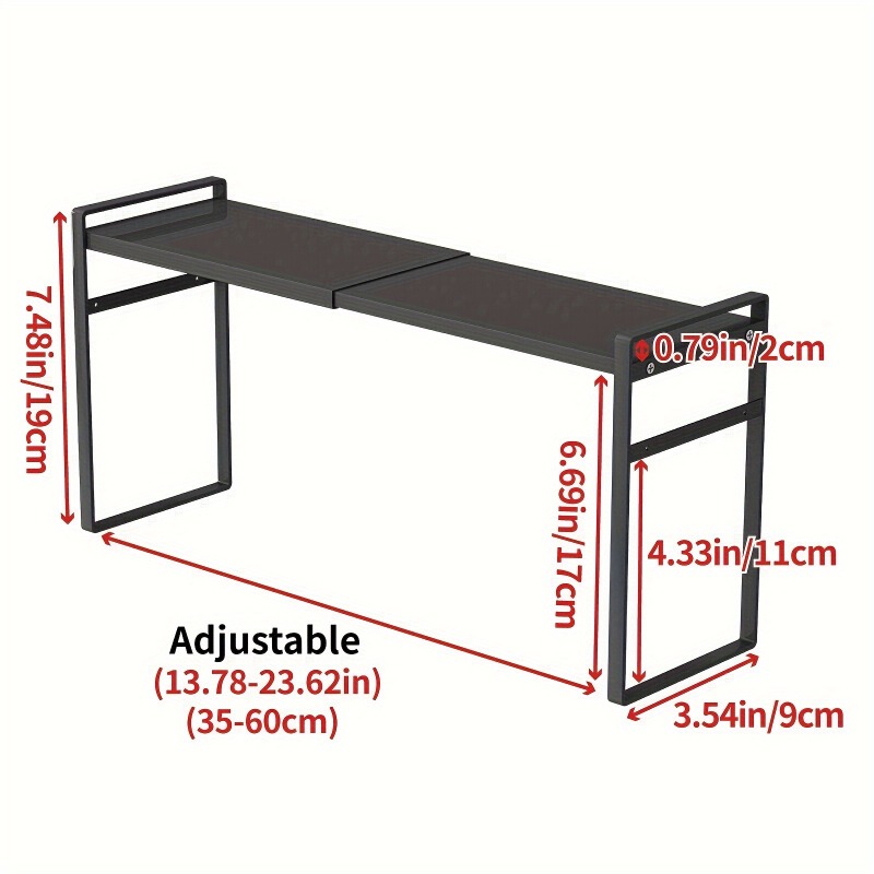 Retractable Kitchen Cabinet Storage Shelf Organizer Rack for Kitchen Bathroom Pantry Spice Cupboard Home Storage Shelf