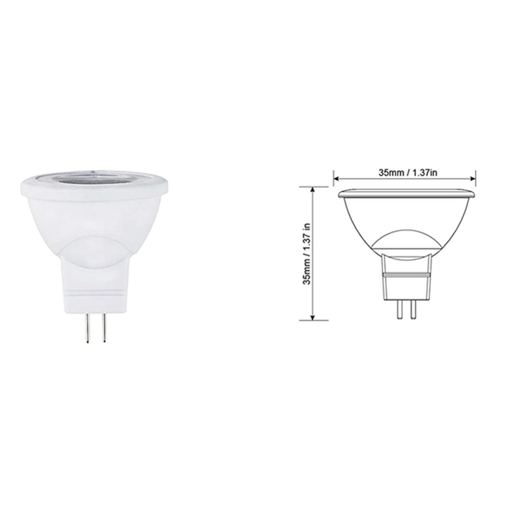 12V 2WCOB spotlight bulb 35mm diameter MR11 3LED bright fiber COB smart light LED spotlight dimmable