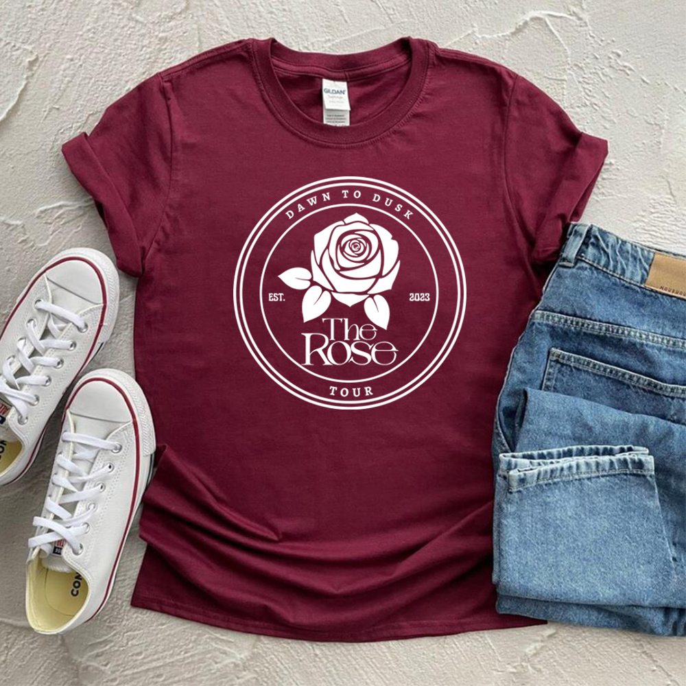 The Rose Kpop T-shirt The Rose Back To Me Shirt Korean Group Inspired Women/men Short Sleeve Tees Kim Woo-sung Jaehyeong Merch: S / Blue