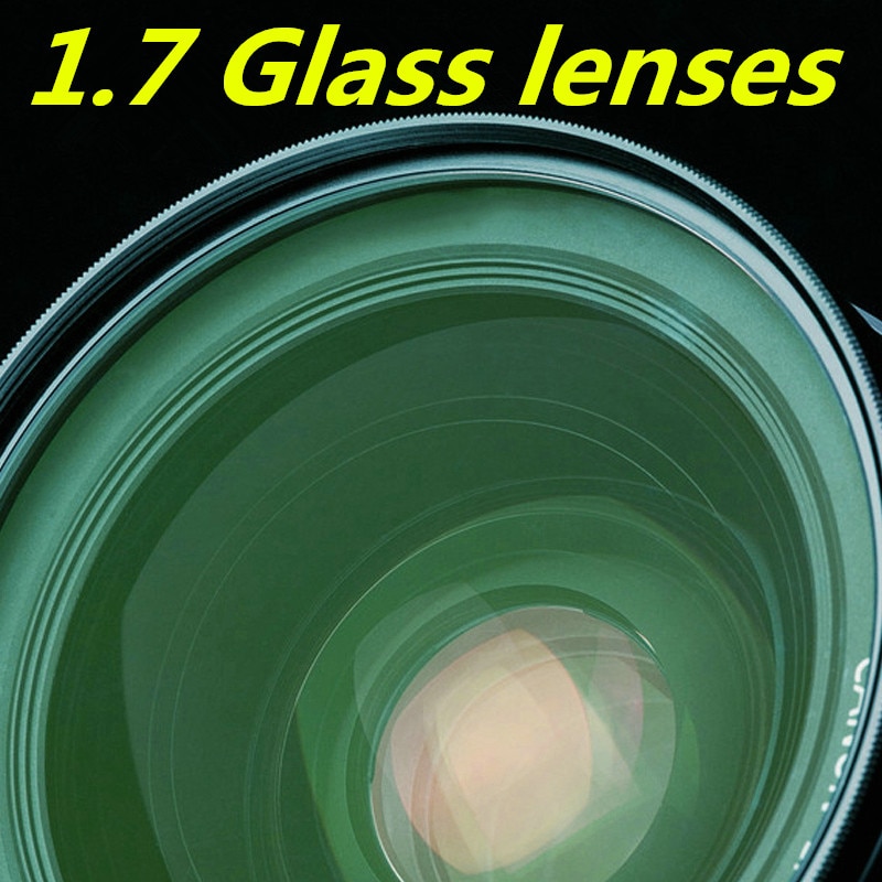 Glas Lens 1.7 Hoge Breking Groene Film Asferische Lens High-Definition Ultradunne Hoge Bijziendheid Recept Lens