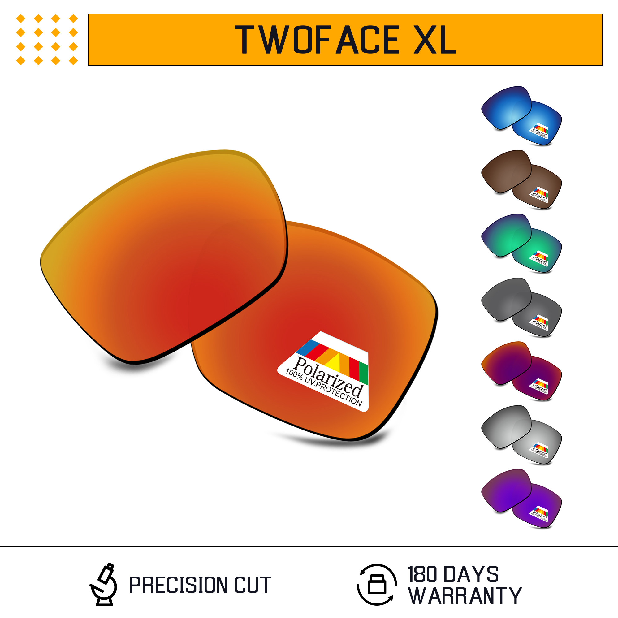 Bwake Polarisierte Ersatz Linsen für-Oakley TwoFace XL OO9350 Sonnenbrille Rahmen-Mehrere Optionen