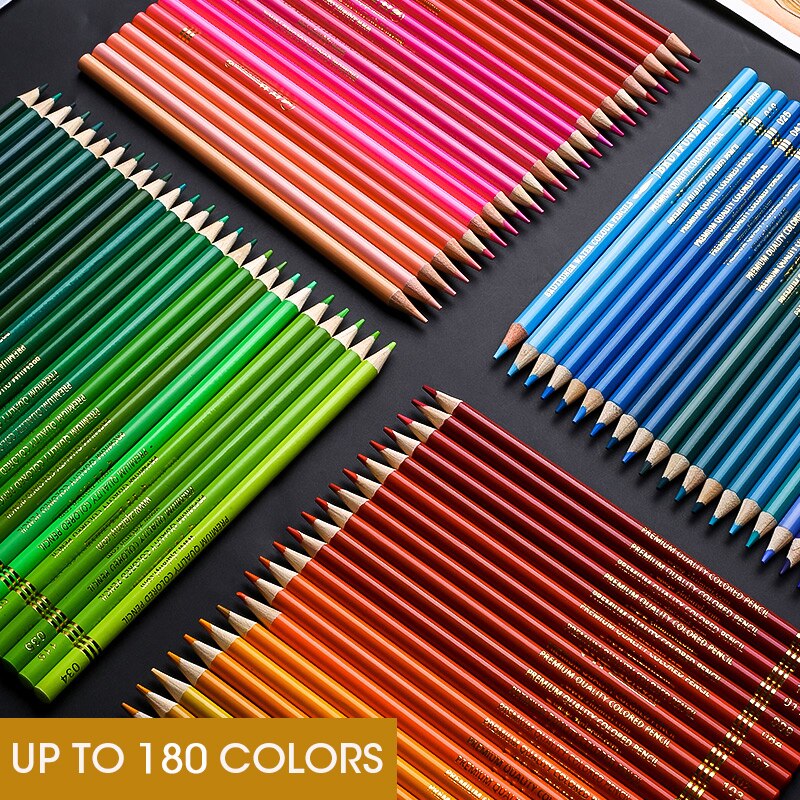 Stylo huileux couleur hydrosoluble crayon de plomb 48/72/120/150/180 couleur débutant couleur plomb crayon Graffiti remplissage couleur
