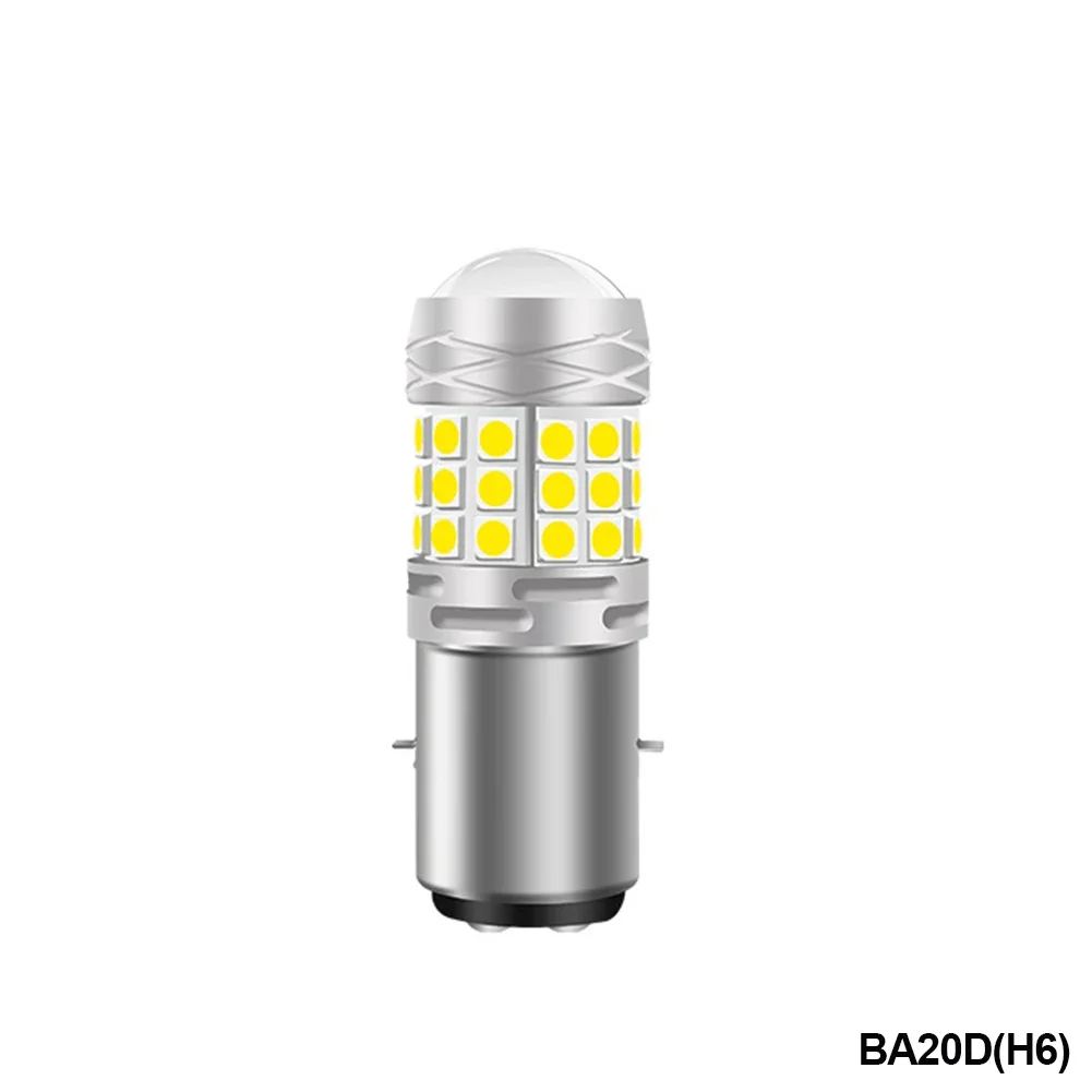 H4/BA20D/H6/P15DLed Motorfiets Koplamp 42SMD LED Lamp Moto Hoge/Dimlicht Lampen Lamp mistlampen 12V Wit: Ijsblauw