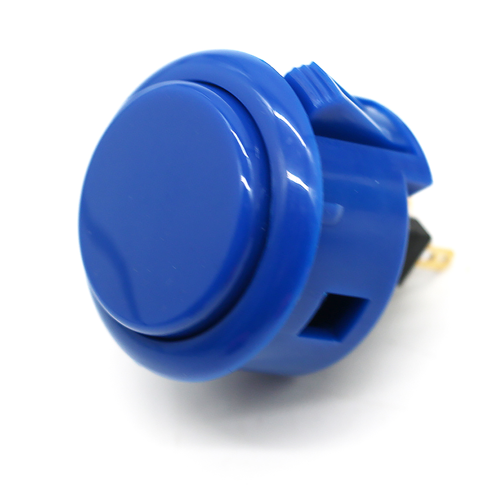 Japan Original SANWA Push Button OBSF 30mm 24mm Coin Neo Geo Board Box Arcade Game Machine Hitbox Controller Joystick DIY Parts: Navy Blue