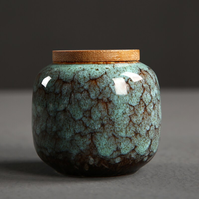 Ceramiczny słoik pudełko na herbatę zamknięte puszki przenośna podróż herbata akcesoria kuchnia bar akcesoria schowek ceramiczny słoik: C