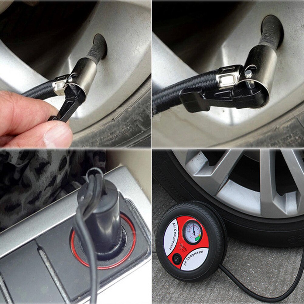 Universele elektrische opblaasmachine met 12v ingangsspanningen, autobandenpomp, luchtcompressor, bandenpomp