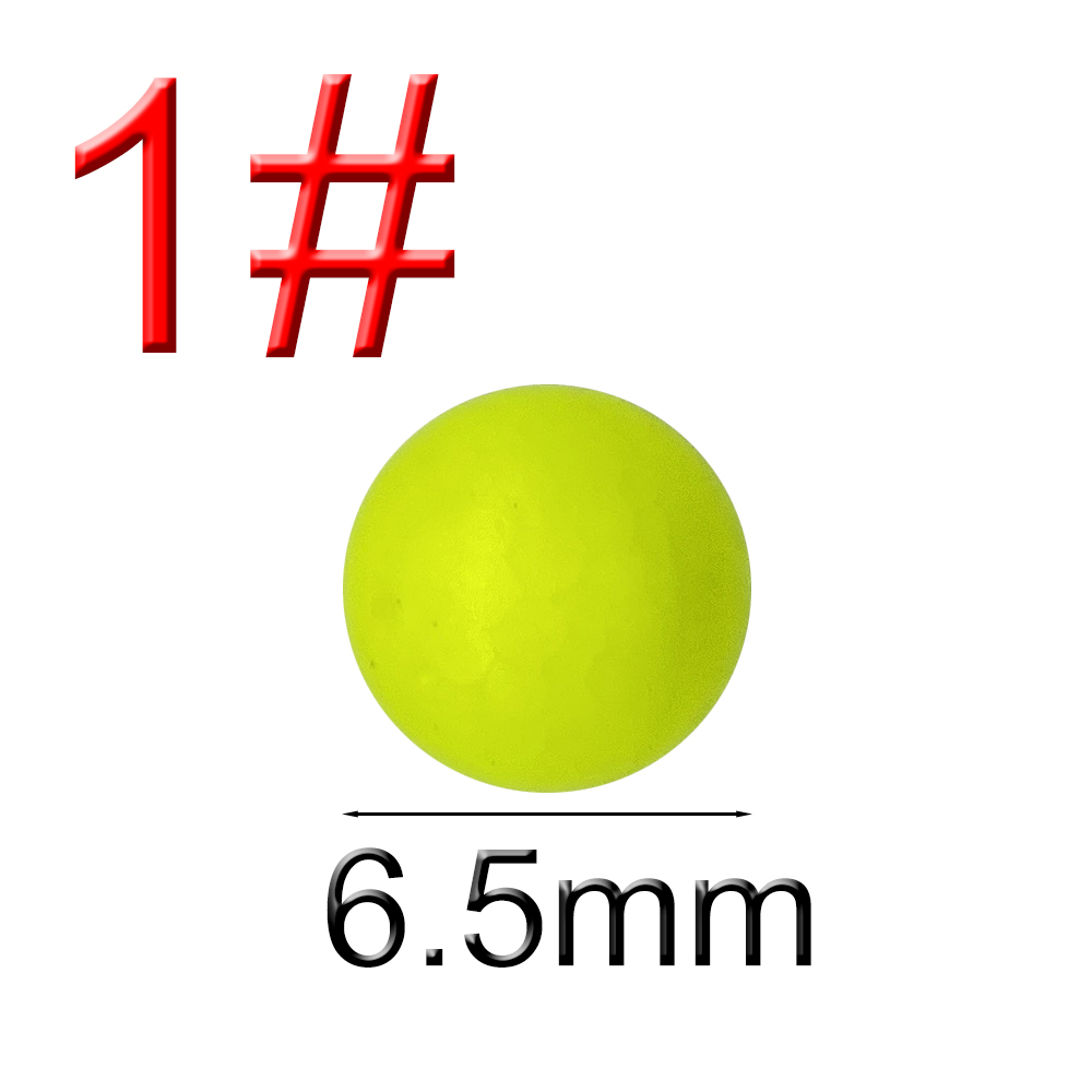 1 # -10 # EPS Float Ball Foam Ball Opvallende bonen Gemodificeerde Float Ball Float Sferische boei Vistuig Heldere kleuren: Licht Groen
