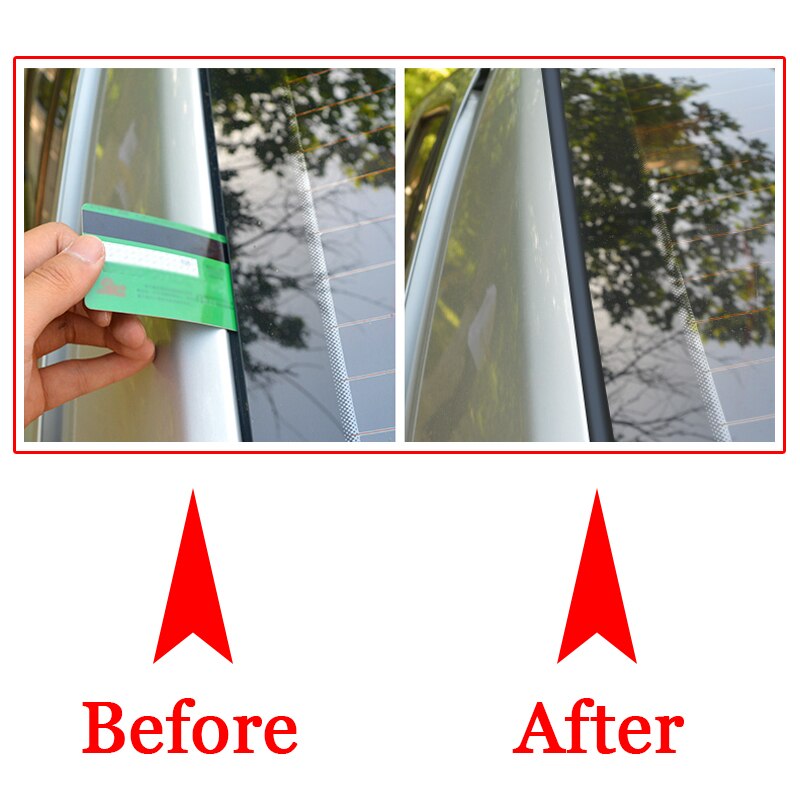 14mm/19mm Car Styling Window Rubber Stickers Car Front Rear Windshield Sticker Sunroof Triangular Window Sealed Strips Seal Trim