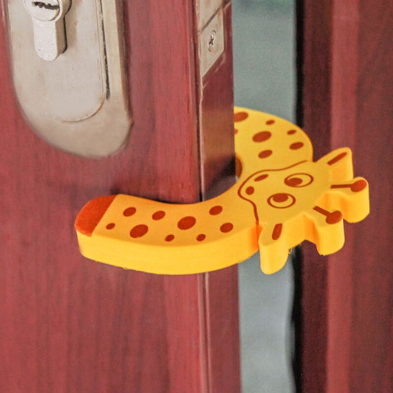 3pcs Child Kids Safety Animal Door Clamp Pinch Hand Security Stopper EVA C Shape Clamp Pinch Hand Cute Cartoon Anti-pinch Tool