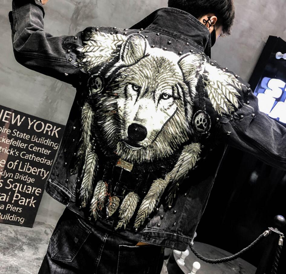 Autocollants en tissu tête de loup | Étiquette décorative, pour hommes et femmes, grande taille, dessin animé, patch autocollant couture, bricolage