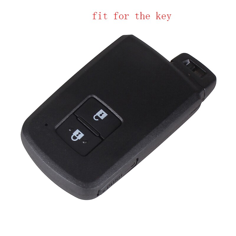 silicone Rubber Car Key Cover Case Bag Holder Shell for Toyota Camry RAV4 Yaris Avalon auris 2 Buttons Smart Car key