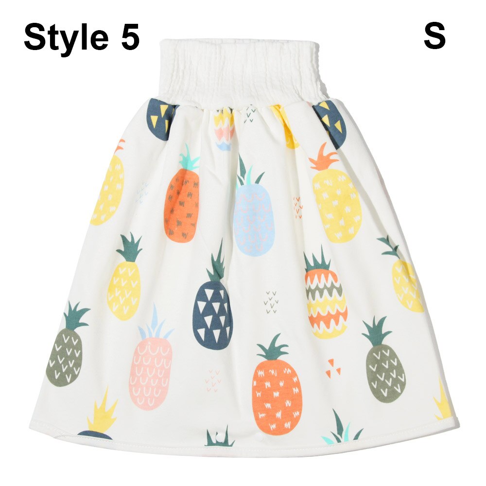 Couche-culotte pour enfants jupe coton bébé Urine Pad -né formation Nappy Anti-mouillage toilette formation pantalon imperméable réutilisable bébé: S Style 5