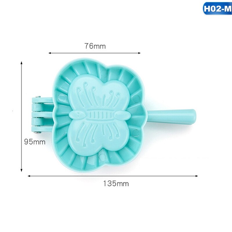 Pour S/M/L 3 modèle boulette moule coeur papillon fleur forme bricolage boulettes faisant pâte presse tarte boulette Ravioli moule cuisine: Butterfly M