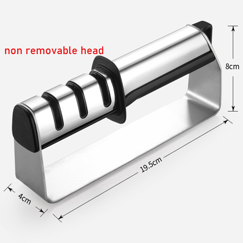 3 Fasen Messenslijper Messen Whetstone Tungsten Diamond Keramische Professionele Keuken Puntenslijper Quick Tool: stainelss steel