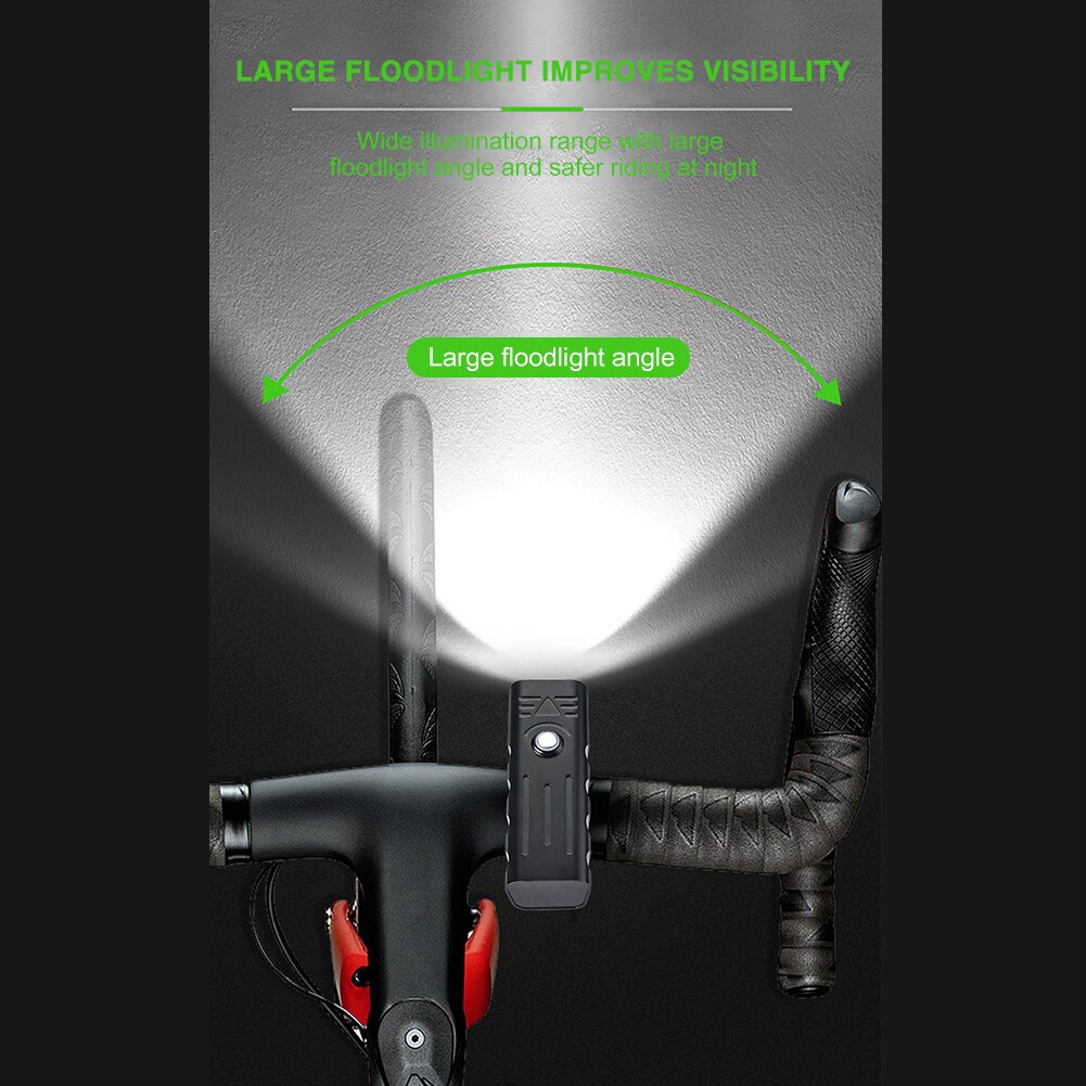 Luz LED superbrillante para bicicleta, faro delantero y trasero de 10000mAh, recargable vía USB, 3000 lúmenes, 5T6