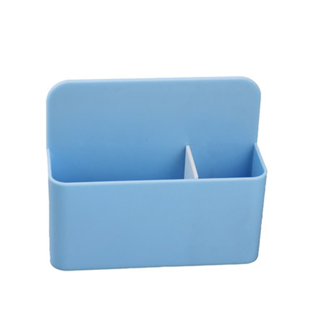 Køleskabsmagnet plast opbevaringsboks magnetisk tavlemærker blyantpen kridtkasser organisatorboks køkken hjemmekontor: Blå