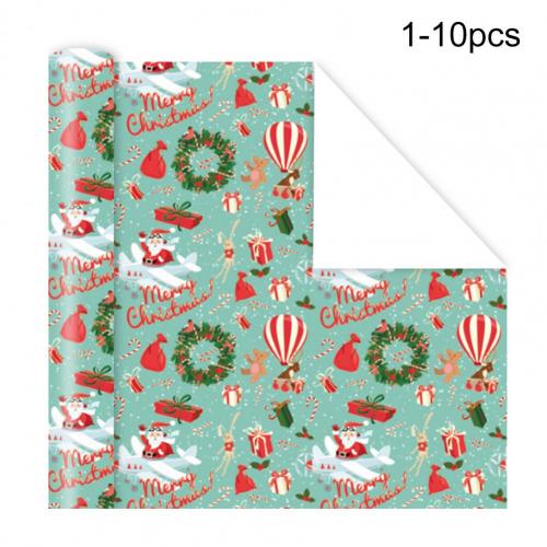 Portable 10Pcs Good Xmas Themed Candy Wrapping Paper 7 Styles Wrapping Paper Eco-friendly for Dorm: 1