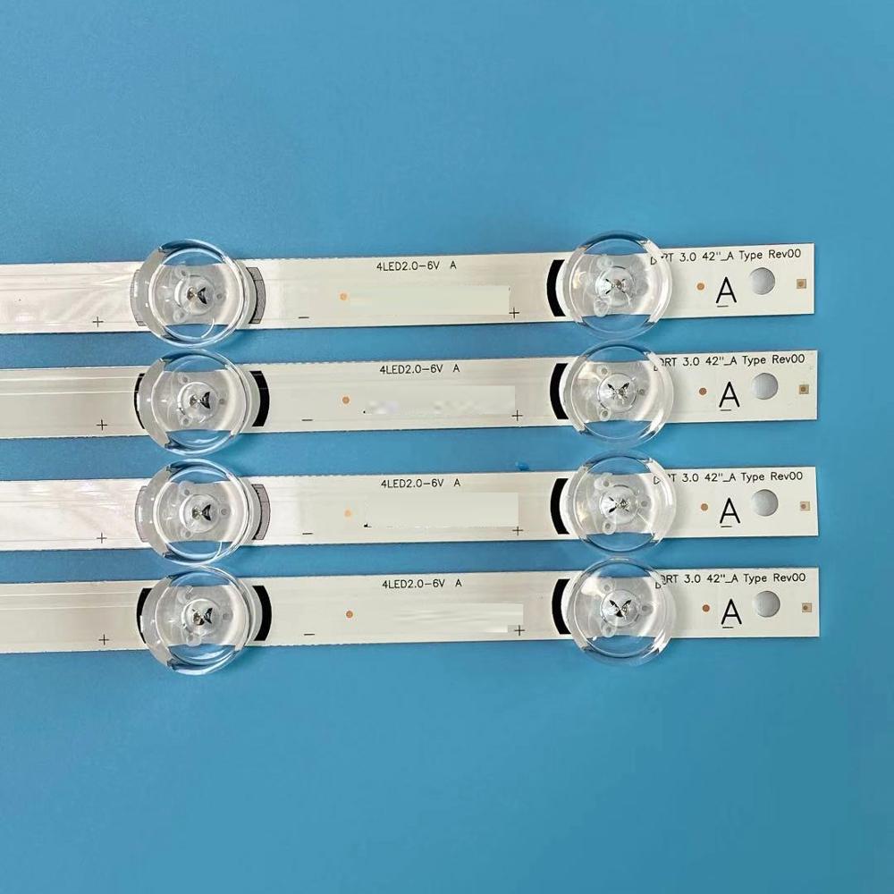 Tira de luces LED de retroiluminación, accesorio para LG 42LB561B 42LB582U 42LB582B 42LB5820 42LB580U 42LB563U 42LB653V 42LB652V 42LB631V, 8 unids/set