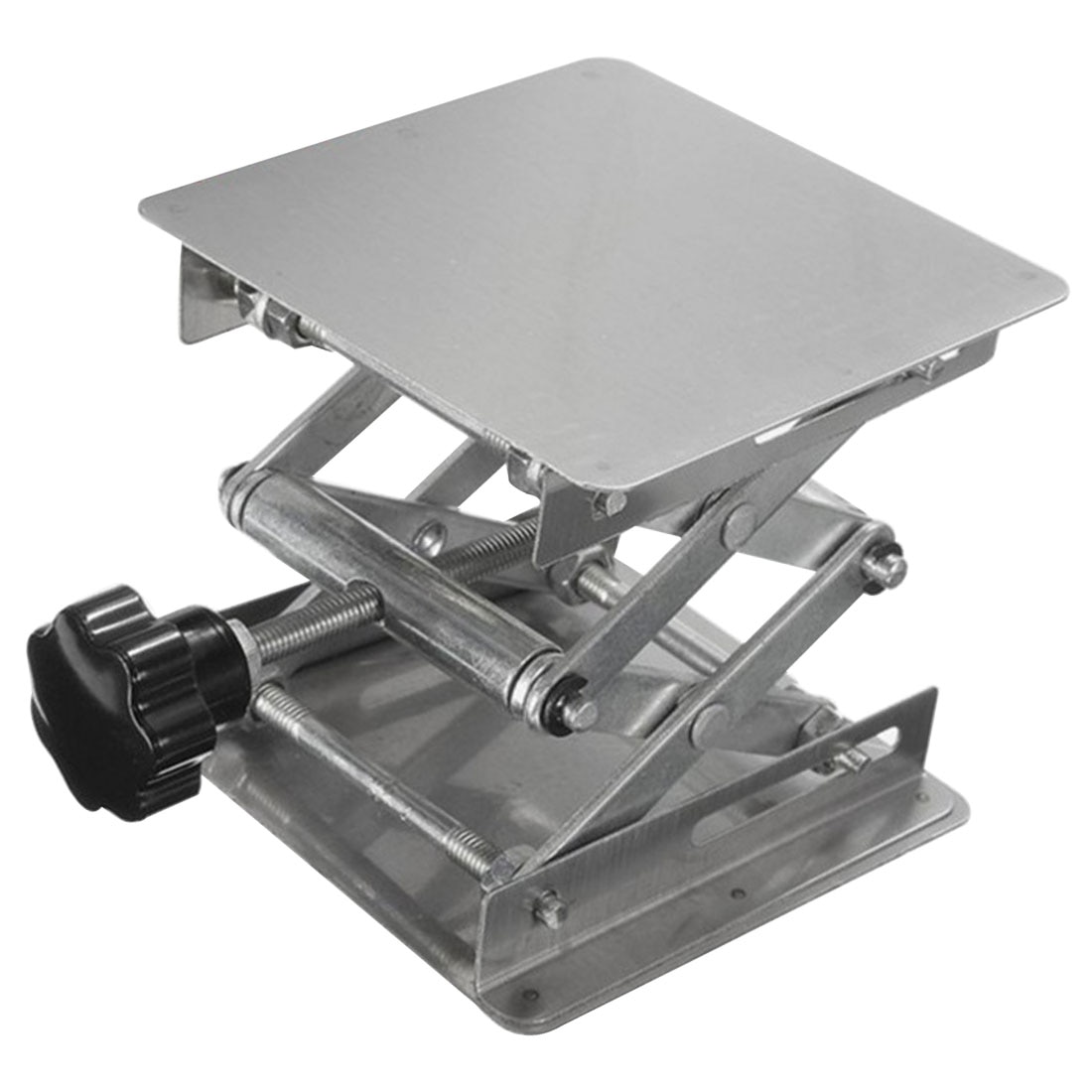 Mesa elevadora de enrutador de acero inoxidable 100x100mm plataforma de elevación de estante de elevación para laboratorio de grabado de carpintería