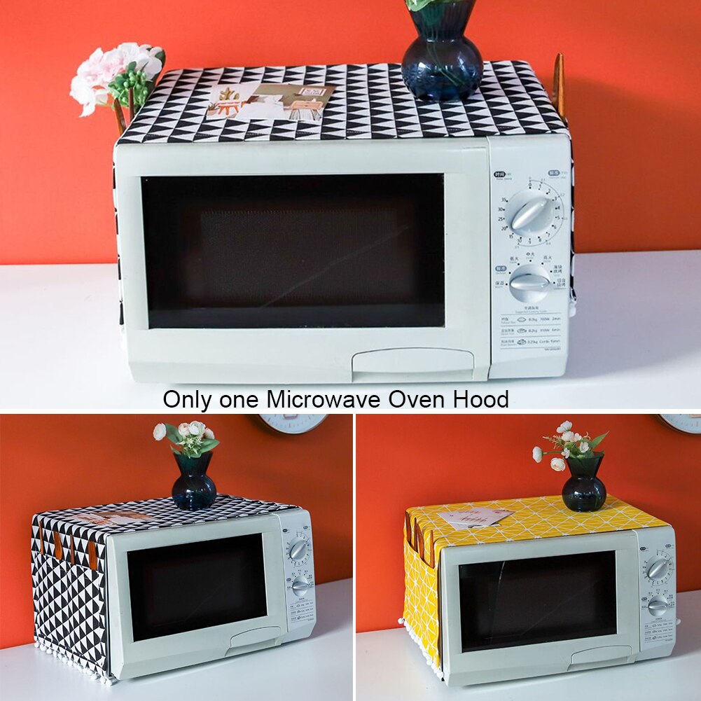 Opvouwbare Magnetron Kap Anti Olie Stof Waterdicht Keuken Accessoires Draagbare Mode Afdrukken Woondecoratie Universele
