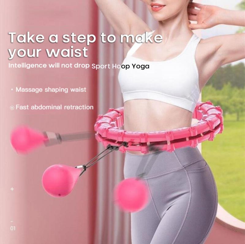 Fitness Smart Sport Hoops Thin Waist Belly Exercise Detachable Massage Hoops Yoga Fitness Equipment Home Training Weight Loss