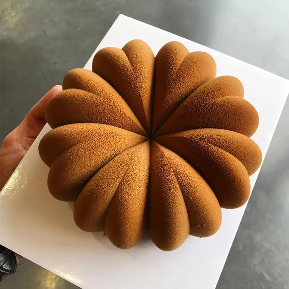 Großer Kürbis, 22,9 cm, Kuchenform, Silikonform, Halloween-Kürbisform, bilden, Erntedankfest, Ernte, Backen, Kekse, Kerze, Epoxidform