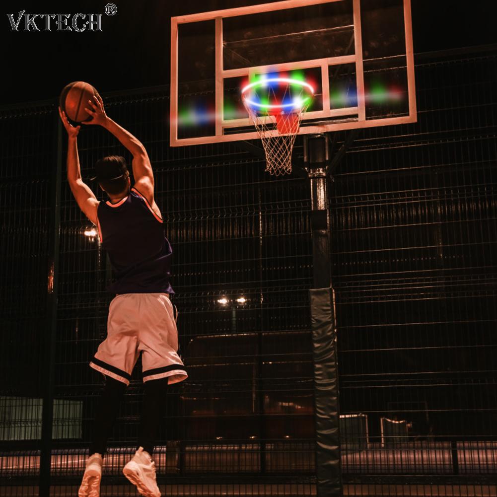LED Basketball Hoop Rim Light for Kids Adult Ball Sport Solar Night Light Shooting Accessories Basketball Hoop Solar Light