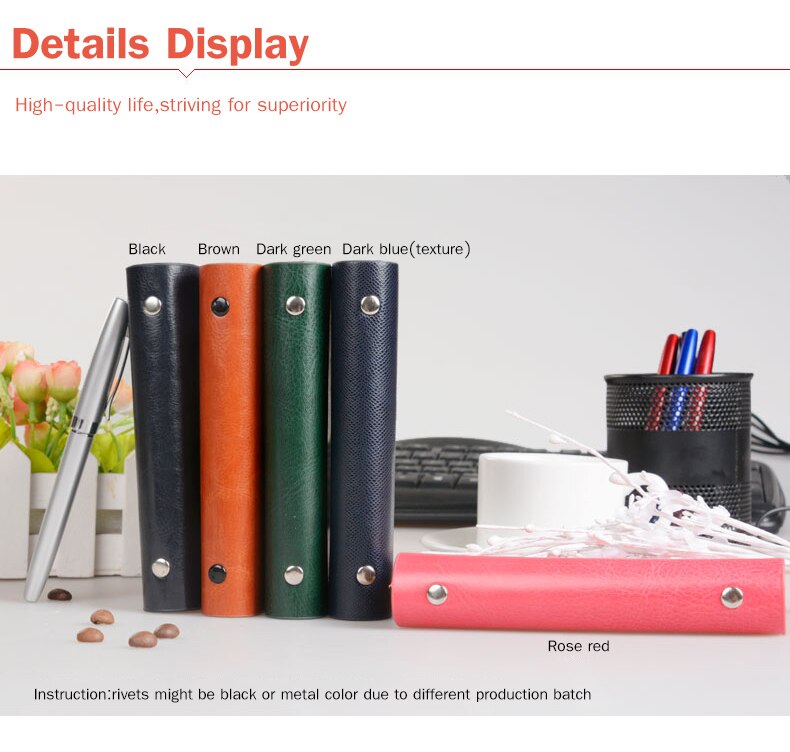 Hard Back Mini Refillable Leather Travelers Planner Small Journal Pocket Notebook Notepad