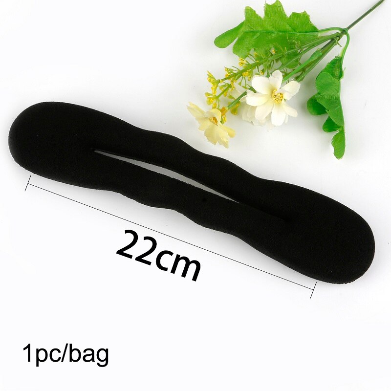 1Pc S L Szie Meisjes Vrouwen Haar Twister Styling Bun Maken Tool Voor Spons Roller Hairdisk Haar Clip: 22cm