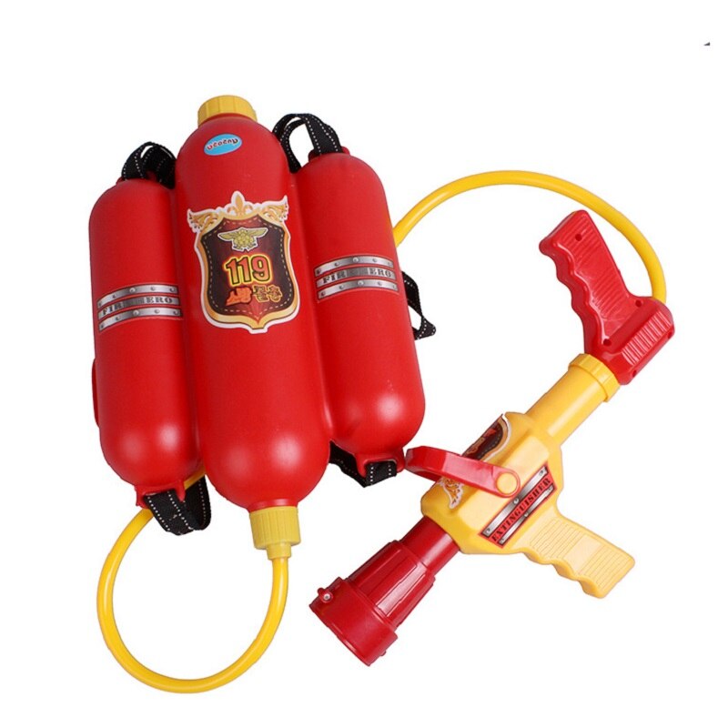 Børn brandmand sprøjte legetøj rygsæk strand lege vand sommer strand vand fest favoriserer legetøj