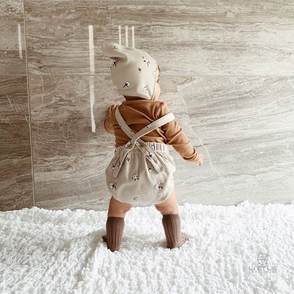 Herfst Peuter Baby Bodysuit Baby Boy Overalls Leuke Bloemen Meisjes Katoenen Mouwloze Jumpsuit Met Hoed Baby Kleding